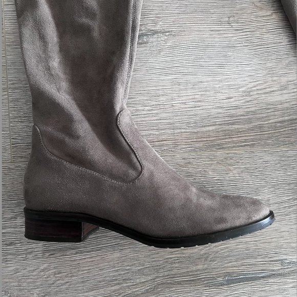 Grey/beige Over the knee boots - Picture 5 of 7